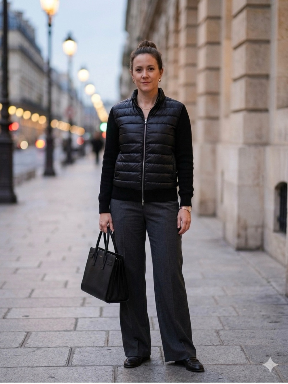 Athleta Wide-Leg Pants in Charcoal Gray